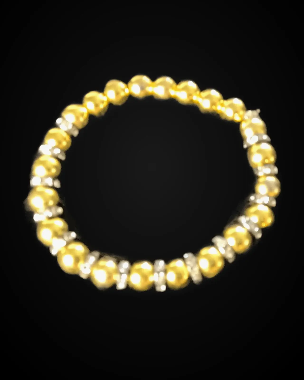 Gilded Spark — Gold rounds & crystal spacers