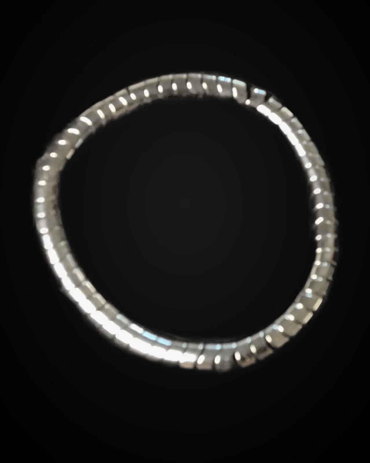 Silver Current — Ridged silver coil